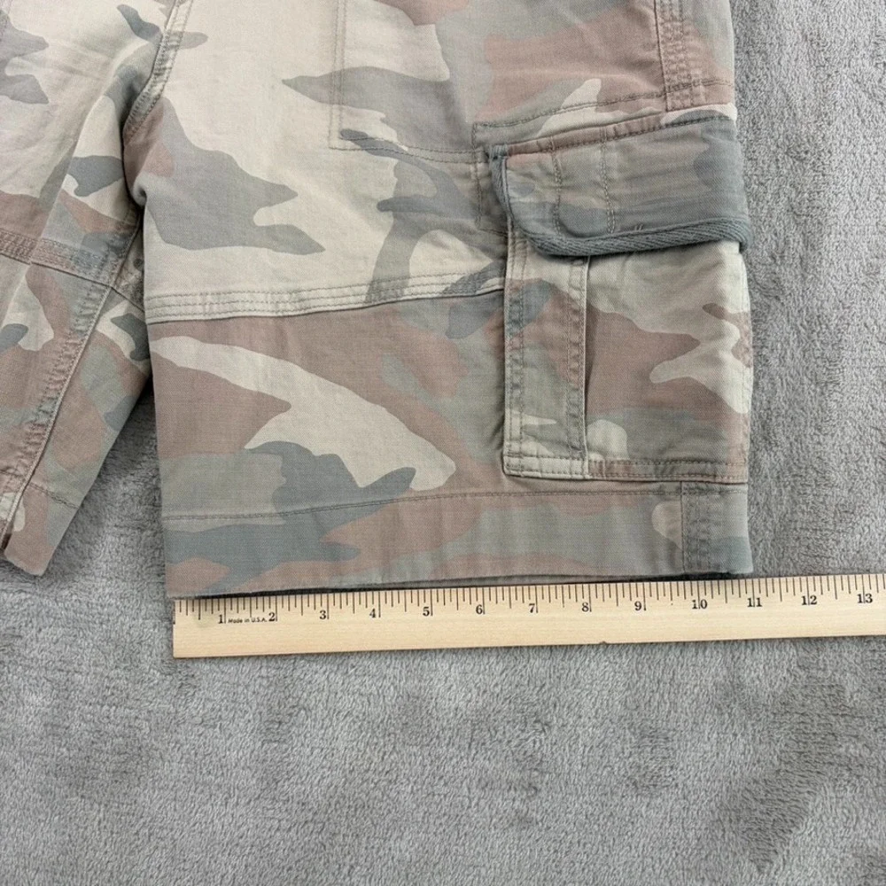Vintage Abercrombie & Fitch Drawcord Cargo Camo‎ Shorts Men 30 Surplus Army NWT